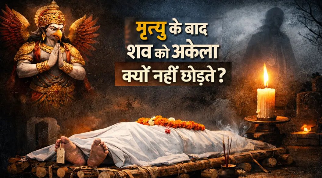 गरुड़ पुराण में छिपा है रहस्य: मृत्यु के बाद शव को रात में अकेला क्यों नहीं छोड़ा जाता?