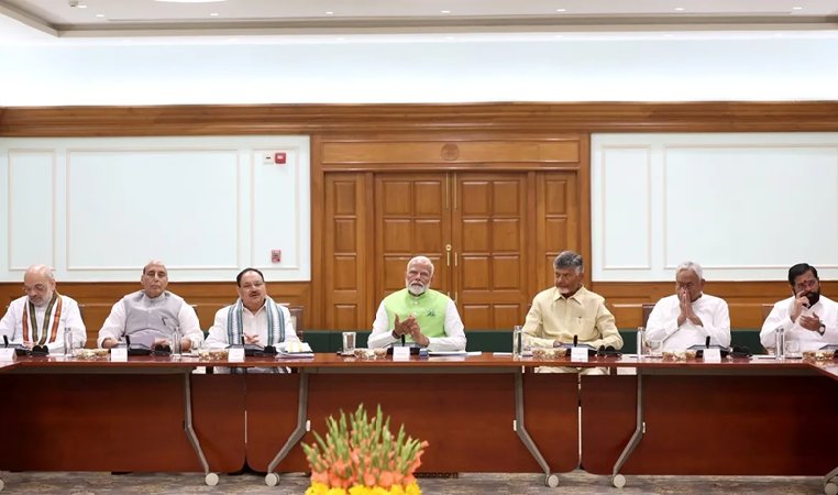 भारत मंडपम में कल होगी NDA की बड़ी बैठक, सभी सहयोगी दलों के नेता होंगे शामिल
