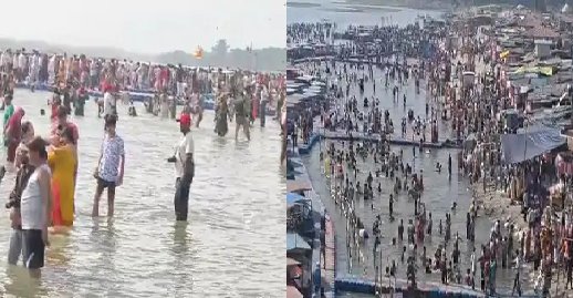 अमरोहा के ब्रजघाट और तिगरी धाम में हजारों ने लगाई आस्था की डुबकी