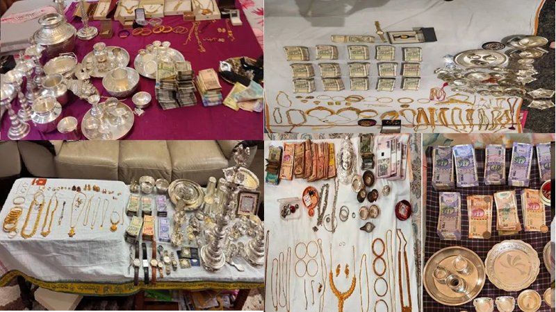 सोने-चांदी के गहने जब्त, 31 करोड़ की संपत्ति का खुलासा; कर्नाटक में 8 बड़े अधिकारियों के 35 ठिकानों पर लोकायुक्त की छापेमारी