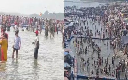 अमरोहा के ब्रजघाट और तिगरी धाम में हजारों ने लगाई आस्था की डुबकी