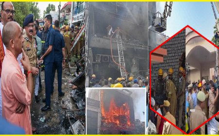 लखनऊ अग्निकांड में बड़ी कार्रवाई: 'खुद ध्वस्त करें बिल्डिंग, नहीं तो LDA करेगा जमींदोज' आदेश हुआ जारी