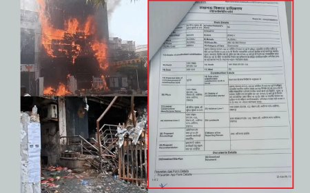 अलीगंज भीषण अग्निकांड: LDA का एक्शन, हादसे वाली बिल्डिंग पर चिपकाया नोटिस; शहरभर में चलेगा चेकिंग अभियान