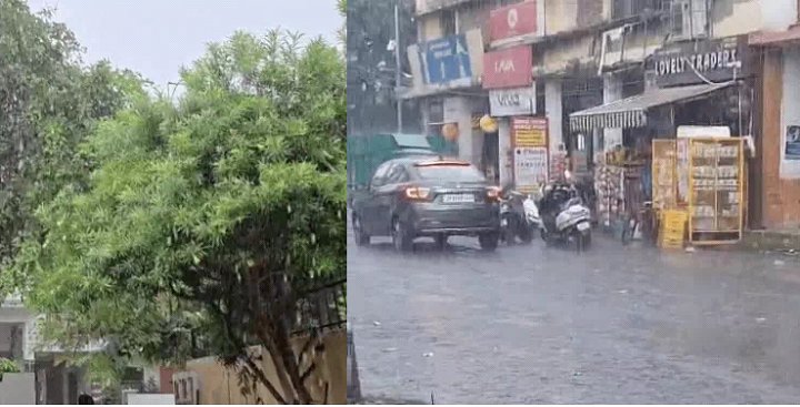 आगरा में झमाझम बारिश से मौसम हुआ सुहावना, उमस भरी गर्मी से लोगों को मिली राहत