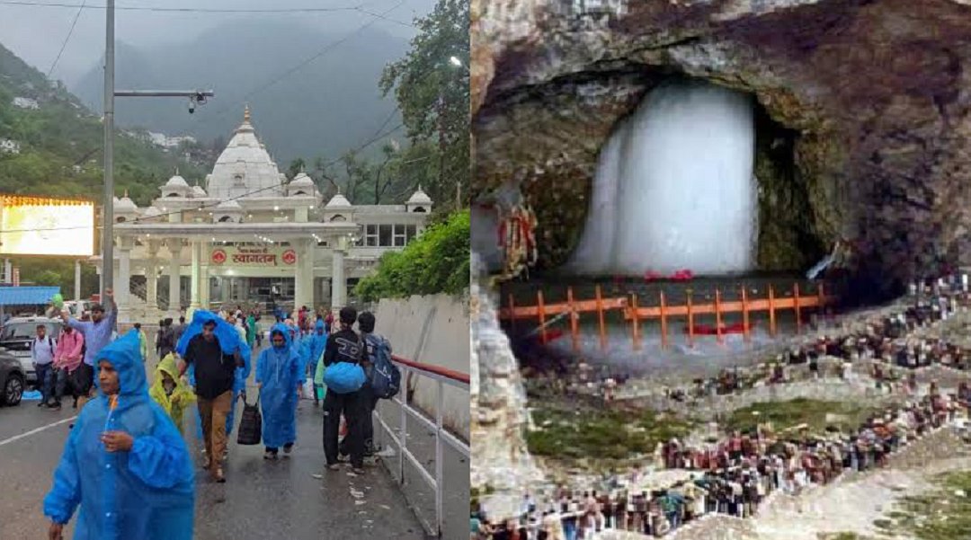 भारी बारिश के चलते वैष्णो देवी-अमरनाथ की यात्रा दूसरे दिन भी स्थगित