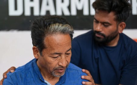 जंतर-मंतर पर CJP आंदोलन का 15वां दिन: सोनम वांगचुक की बिगड़ी तबीयत, अभिजीत दिपके ने पूछा- 'धर्मेंद्र प्रधान पीएम मोदी के लिए इतने जरूरी क्यों?'