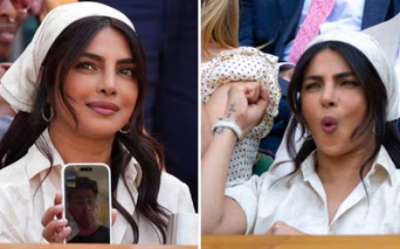 Priyanka Chopra at Wimbledon: विंबलडन के 'रॉयल बॉक्स' से प्रियंका चोपड़ा ने शेयर किया अपना एक्साइटमेंट, पति निक जोनास को वर्चुअली कराया मैच में शामिल
