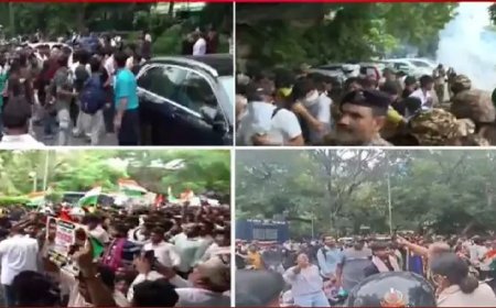 दिल्ली में सीजेपी का प्रदर्शन: प्रदर्शनकारियों पर दागे गए आंसू गैस के गोले
