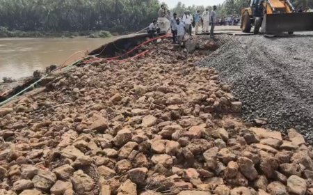 गुजरात में बारिश का कहर: जूनागढ़ में नेशनल हाईवे का हिस्सा बहा, सूरत में पुल के ऊपर से बहने लगी ताप्ती नदी