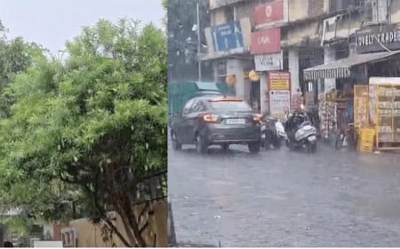आगरा में झमाझम बारिश से मौसम हुआ सुहावना, उमस भरी गर्मी से लोगों को मिली राहत